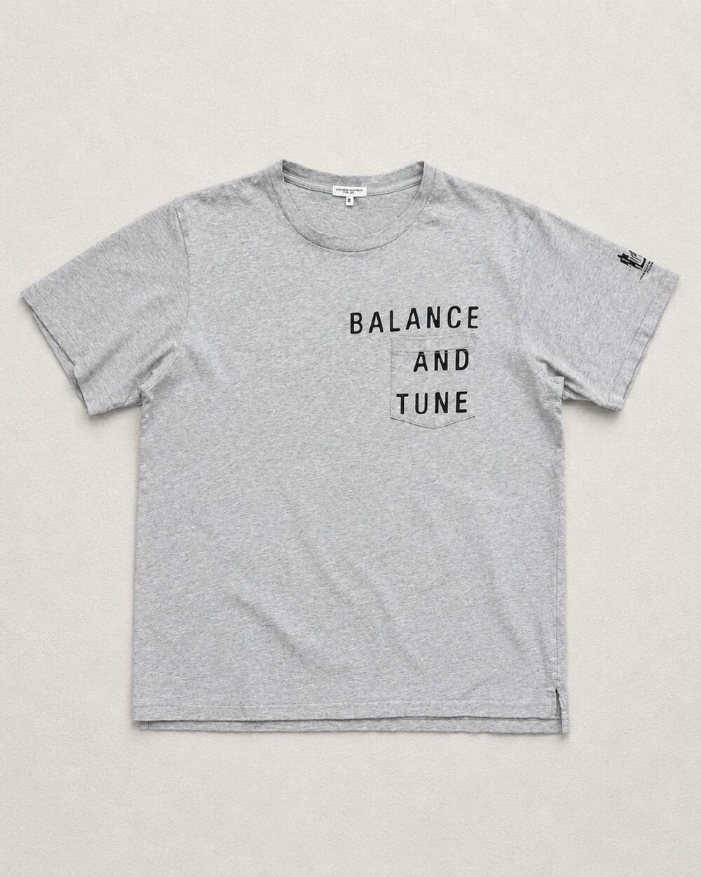 Engineered Garments Balance Tune Grey Cotton Tee XL